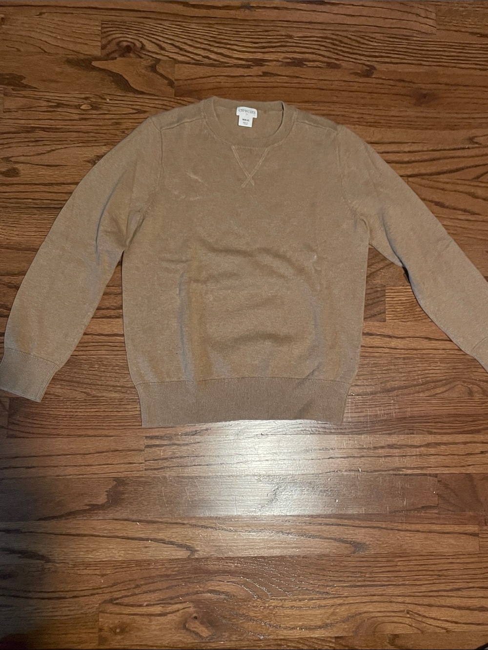 Men's Classic Crewneck Sweater in Beige - croft & barrow